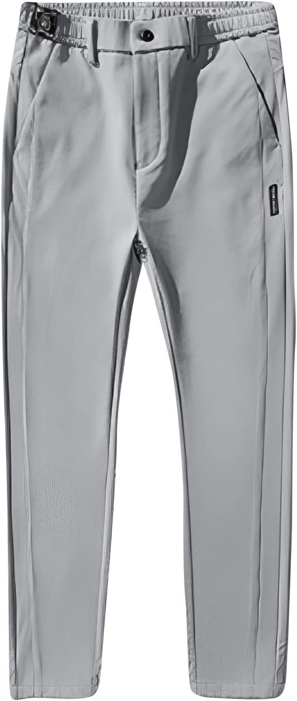 2025 Summer Men's Casual Pants Loose Straight Leg Business Pants