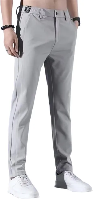 2025 Summer Men's Casual Pants Loose Straight Leg Business Pants