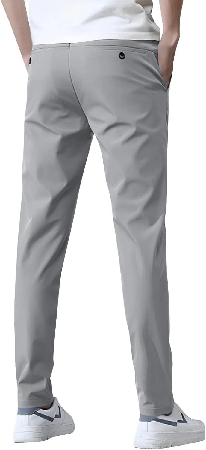 2025 Summer Men's Casual Pants Loose Straight Leg Business Pants