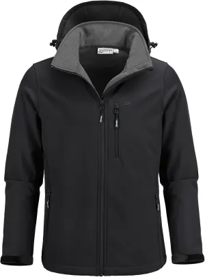 33,000ft Men's Softshell Jacket with Hood Fleece Lined Windbreaker Lightweight Waterproof Jackets for Hiking