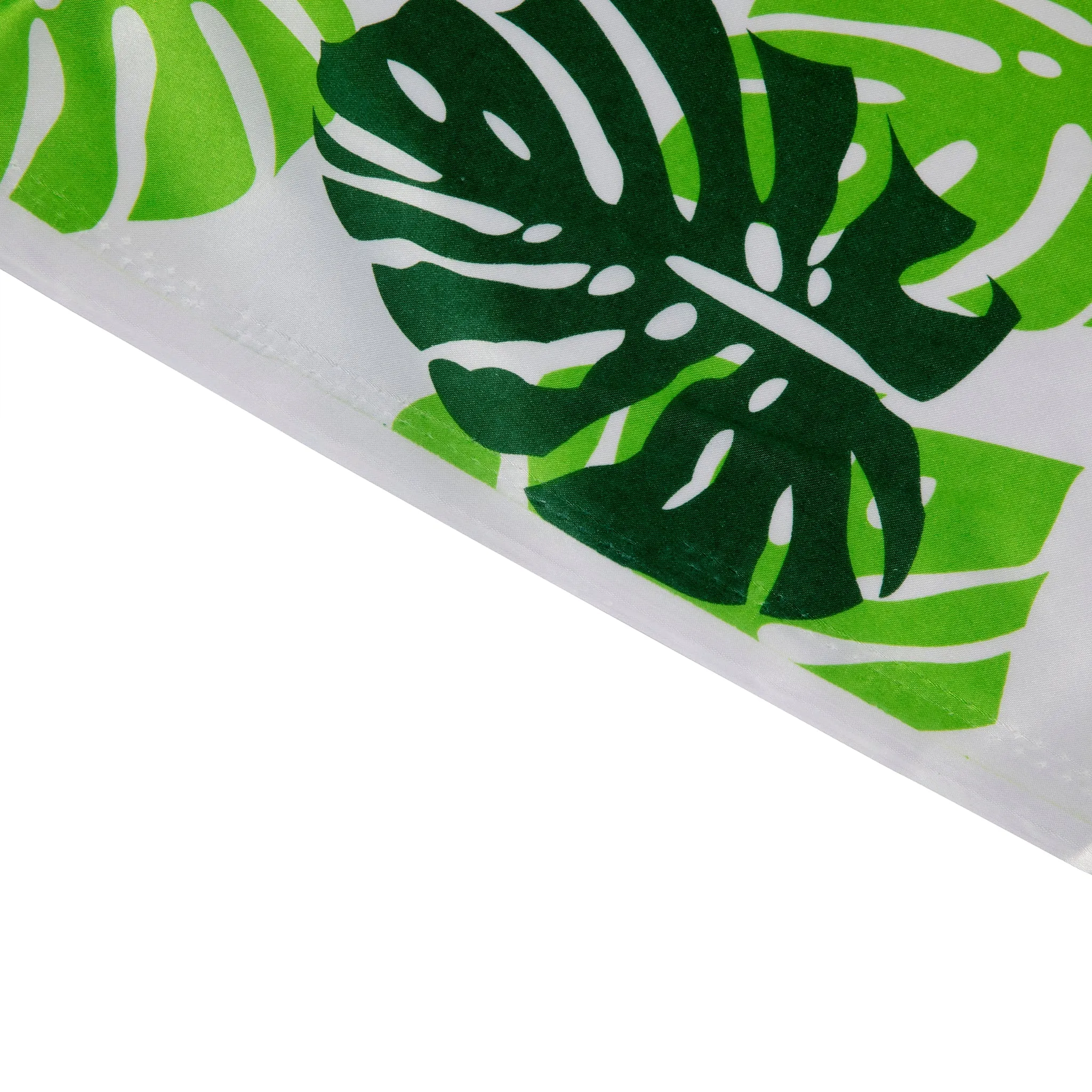 40 yds Satin Fabric Roll - Tropical Palm Leaf