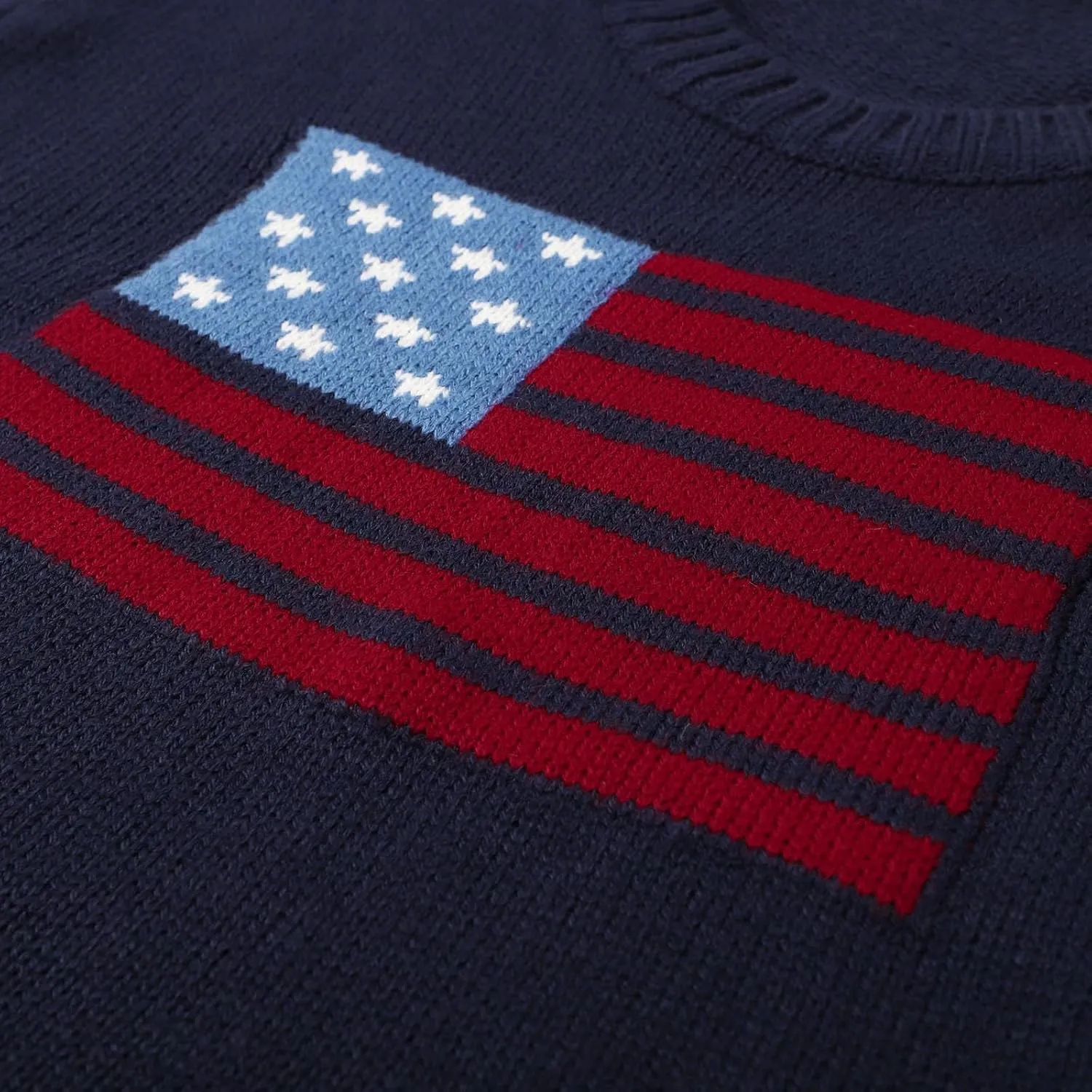 4th of July Outfits for Women American Flag Sweater Red White and Blue Usa Patriotic Long Sleeve Crewneck Sweatshirts