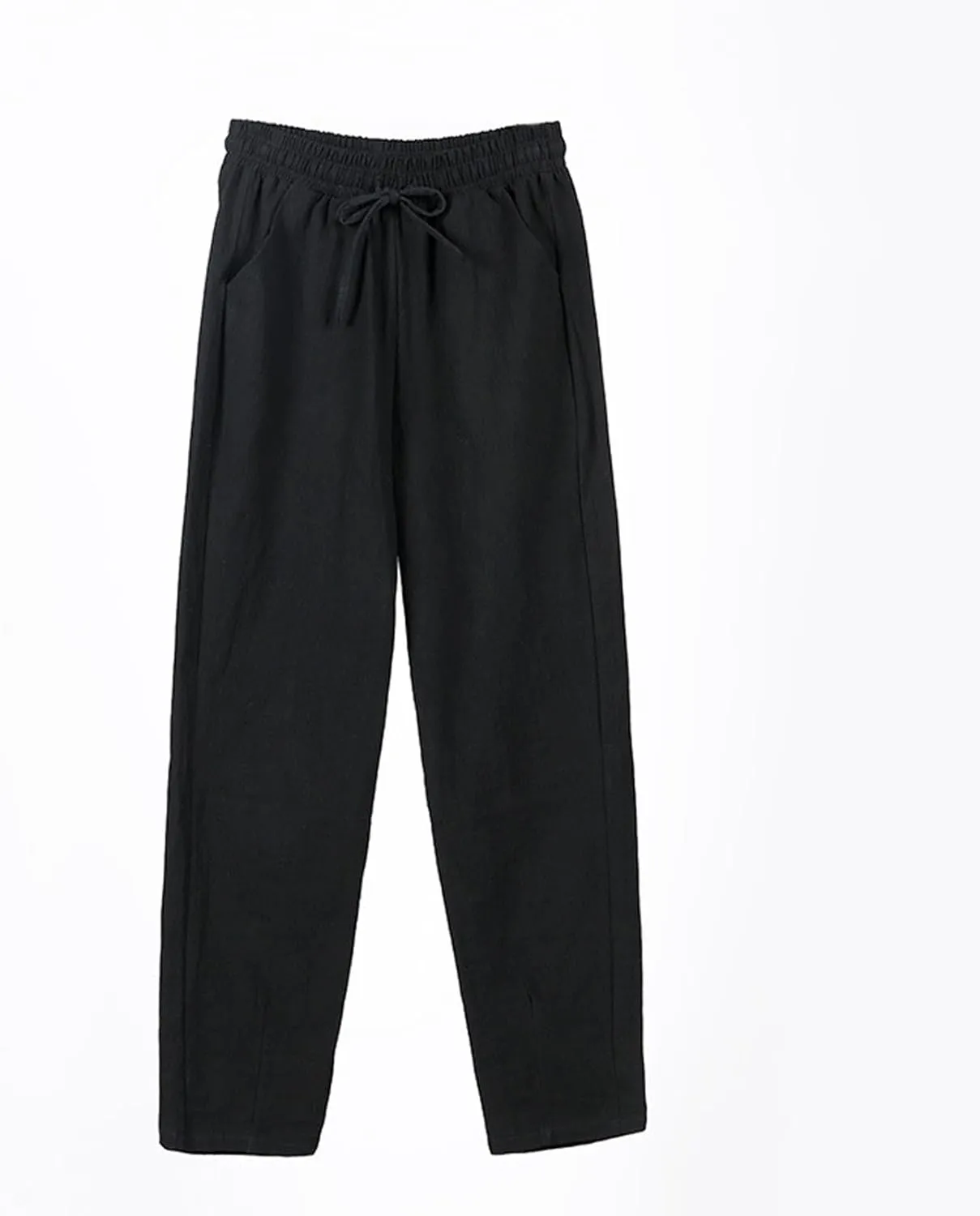 ADHOWBEW Women Linen Pants Plus Size High Waisted Petite Casual Work Cotton Flowy Dressy Lounge Stretch Beach Pants