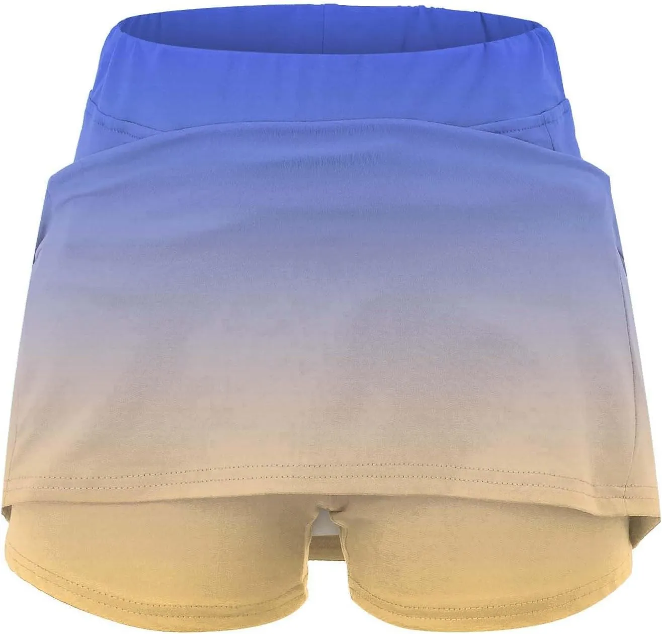 aihihe Blue Golf Skirts for Women Pleated Skorts for Women with Pockets Plus Size Shorts for Curvy Women