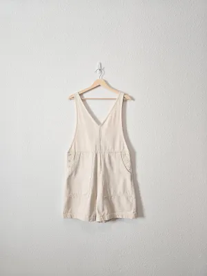 Alex Mill Ecru Cotton Shortalls (S)
