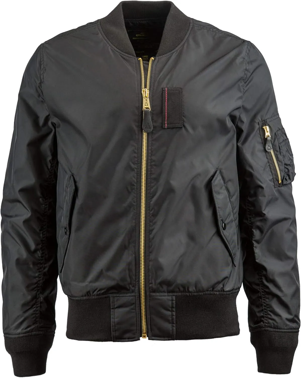 Alpha Industries Men's Ma-1 Skymaster Mid Length Zip Flight Jacket with Pockets
