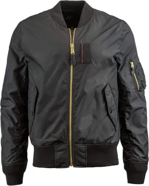Alpha Industries Men's Ma-1 Skymaster Mid Length Zip Flight Jacket with Pockets