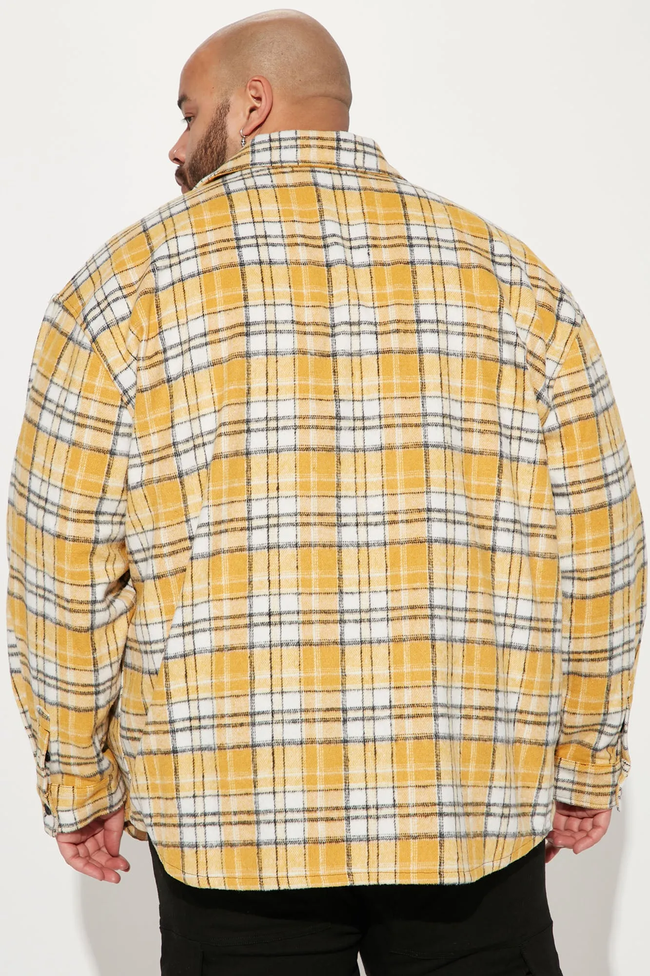 Always It Heavyweight Flannel Button Up - Yellow/combo