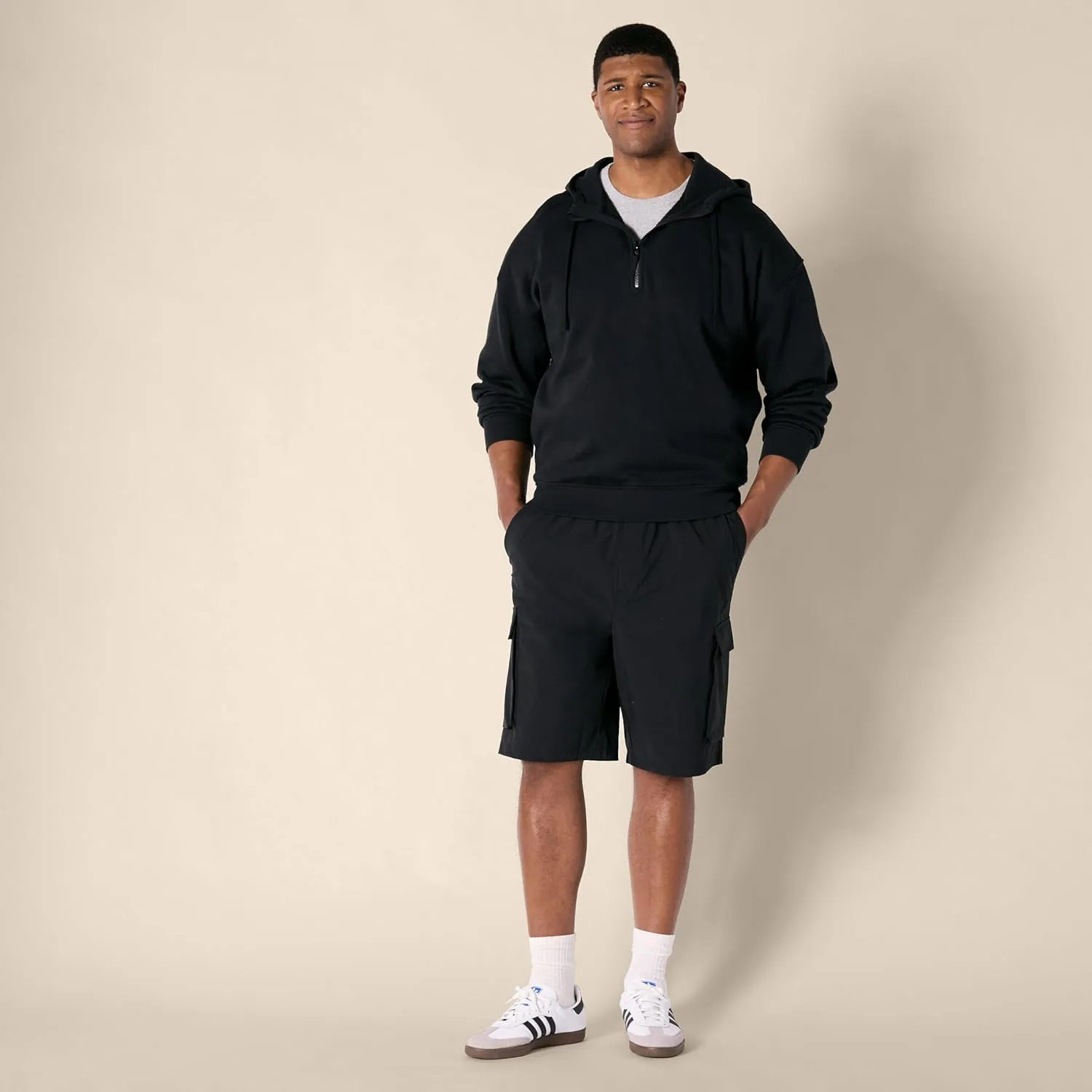 Amazon Essentials Men's Loose-Fit 11" Long Cargo Short