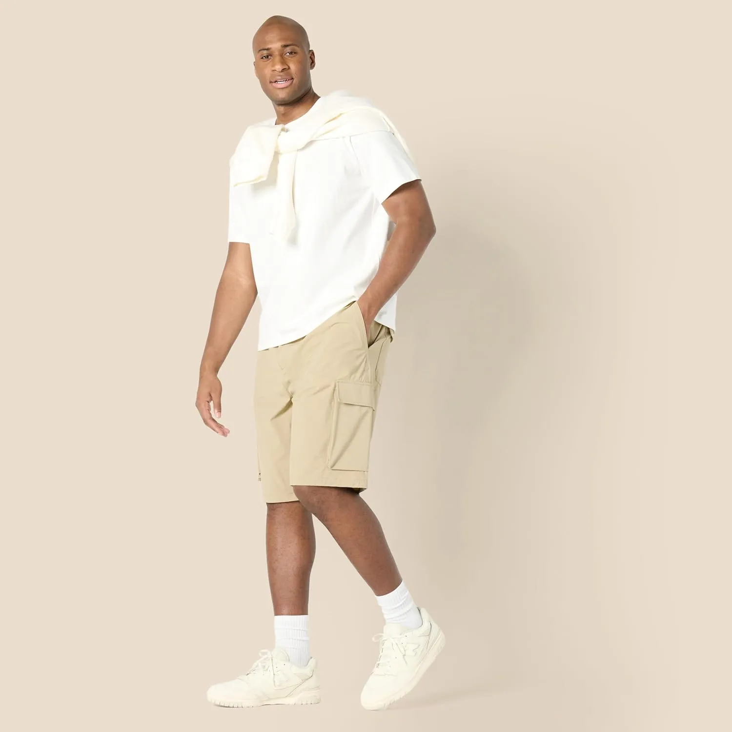 Amazon Essentials Men's Loose-Fit 11" Long Cargo Short
