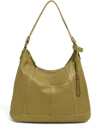 American Leather Hudson Hobo Shoulder Bag, Soft Leather Purse, Handbag With Zippered Compartments & Slip Pockets for Women