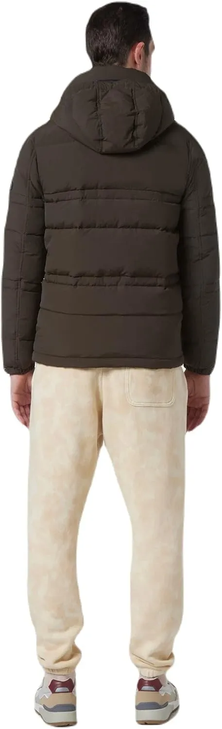 Andrew Marc Men's Huxley Mid Length Water Resistant Crinkle Down Jacket