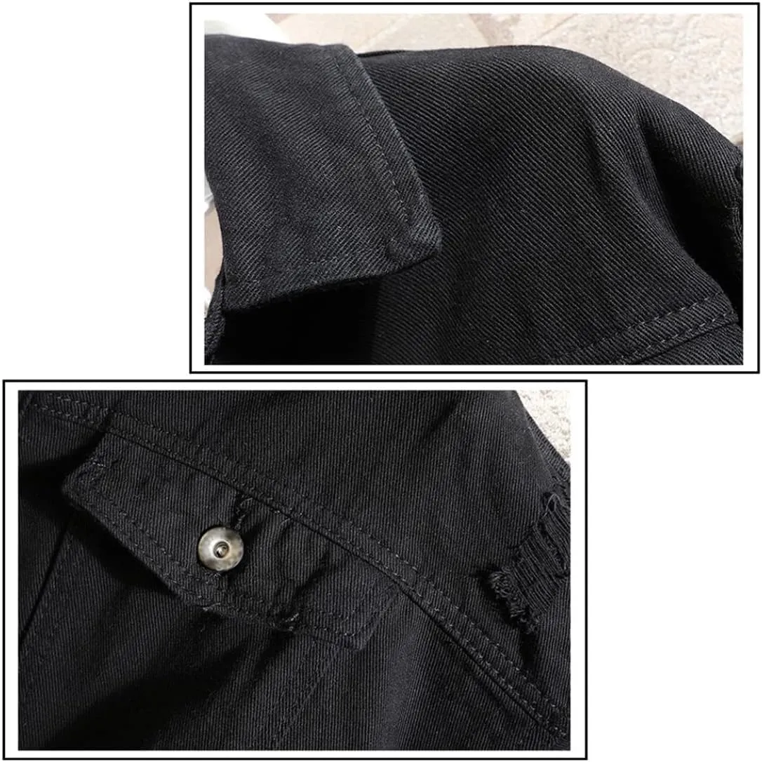 Anime Cosplay Denim Jacket Graphic Hoodie Novelty Jacket Coat Man Woman Trucker Jacket