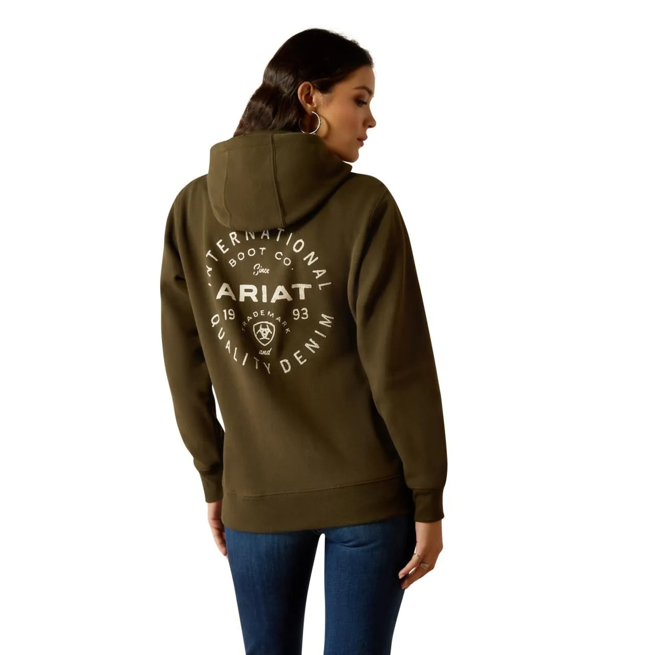 Ariat Women's Stamp Hoodie, Relic Green