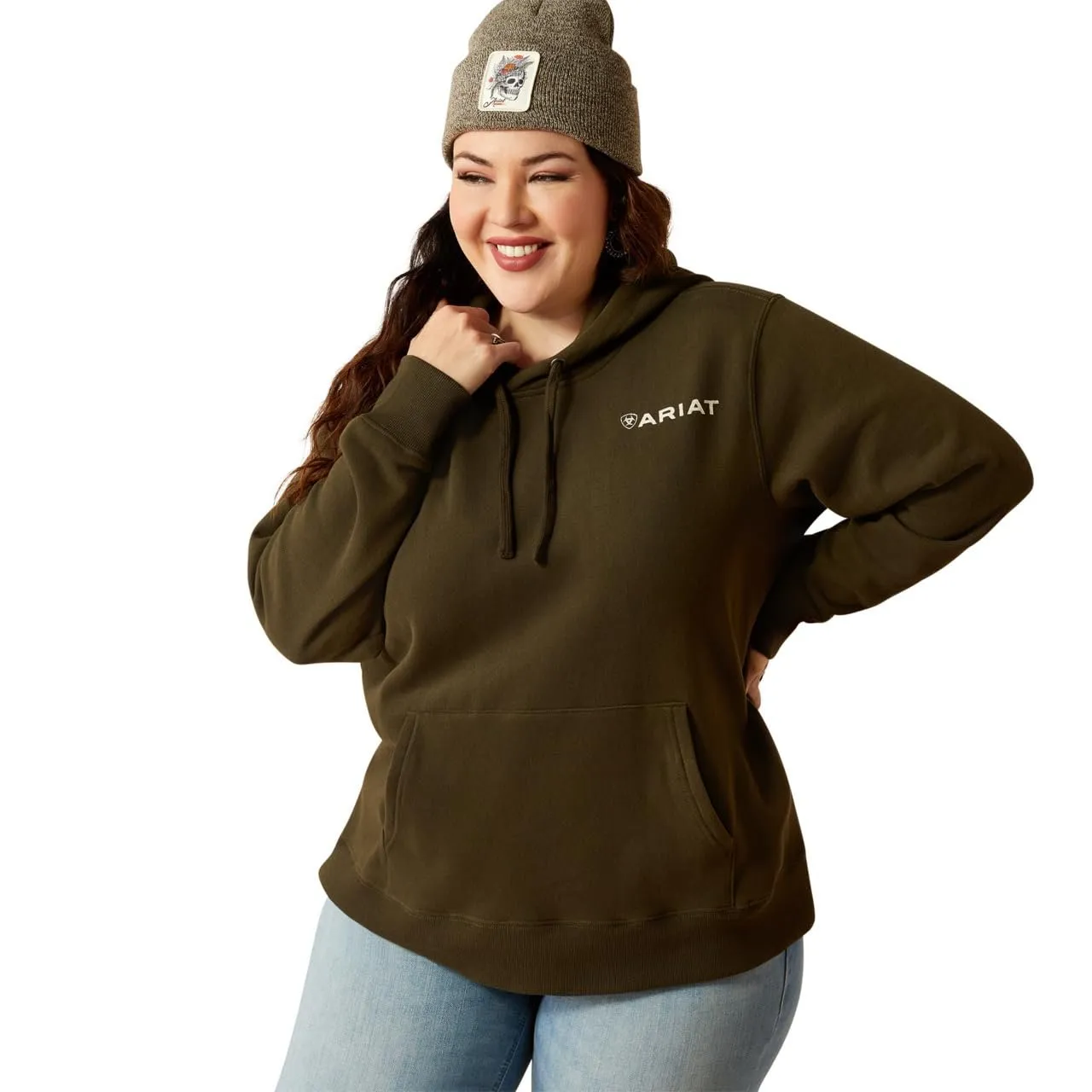 Ariat Women's Stamp Hoodie, Relic Green