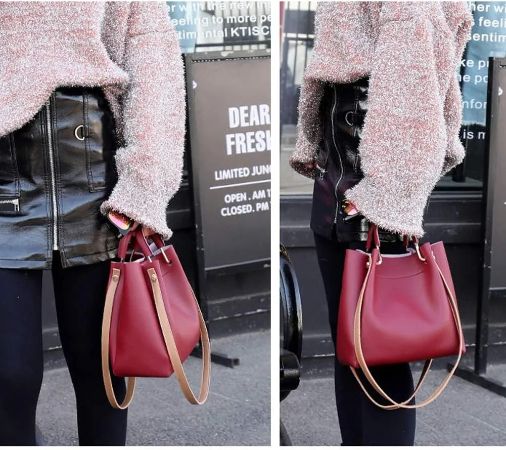 ASWER Women Top Handle Shoulder Bags Satchel Handbags Tote Purse Crossbody Bag