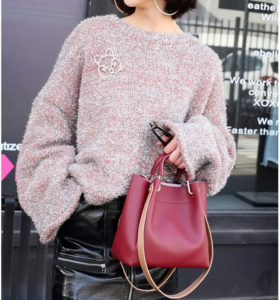 ASWER Women Top Handle Shoulder Bags Satchel Handbags Tote Purse Crossbody Bag