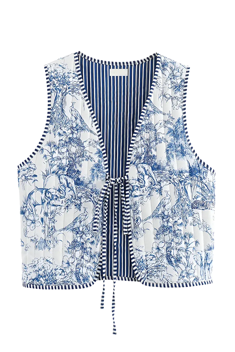 Babinia Blue Waistcoat