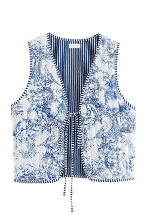 Babinia Blue Waistcoat