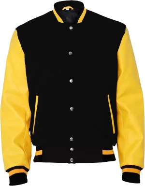 Baseball Wool Jacket Men | Letterman Jacket Men Faux Leather Sleeve | Varsity Jacket Men | Wool Bomber Jacket Men