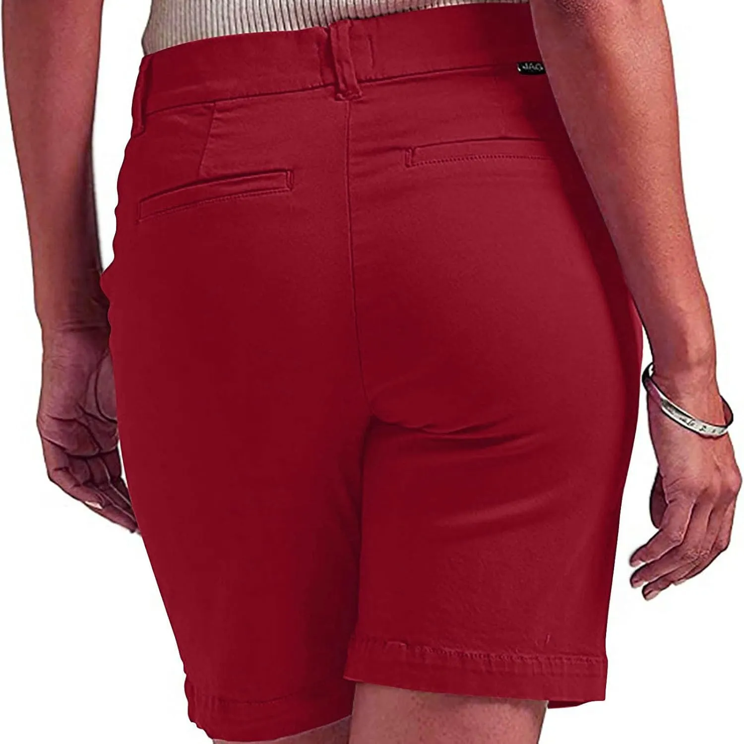 Bermuda Shorts for Women Stretchy Dressy Casual High Waisted Lounge Short Pants Straight Leg Hiking Vacation Outfits