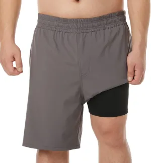 BRISIRA Big and Tall Mens Swim Trunks Swim Shorts Compression Liner Swimsuit Bathing Suit Board Shorts 1X-6X