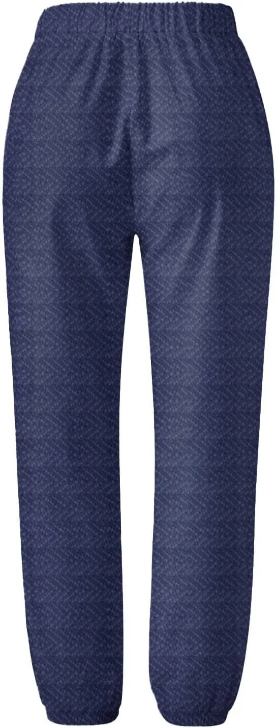 Capri Pants for Women Cotton Linen Elastic High Waisted Straight Leg Lounge Pants Casual Loose Summer Trousers