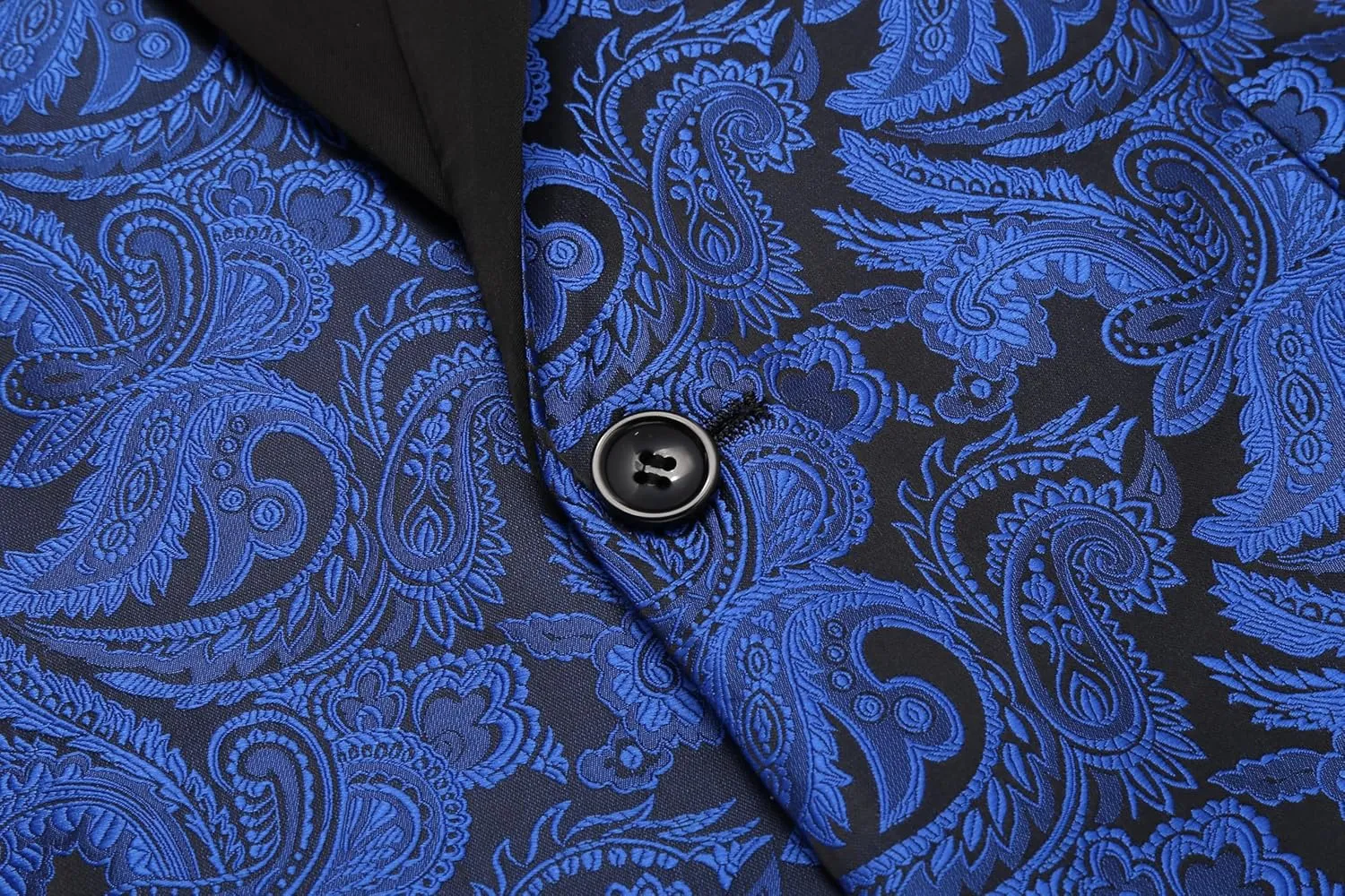 COOFANDY Men's Paisley Tuxedo Jacket One Button Dress Suit Jacket Floral Blazer for Dinner Party Prom Wedding