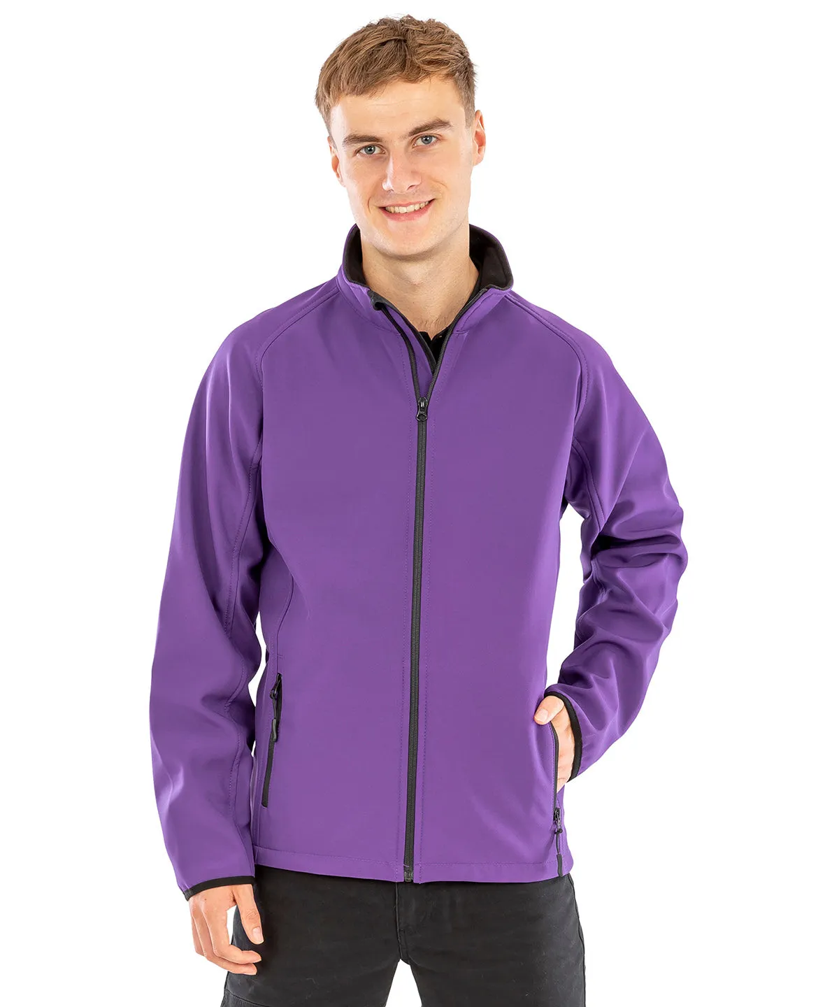 Core printable softshell jacket | Red/Black