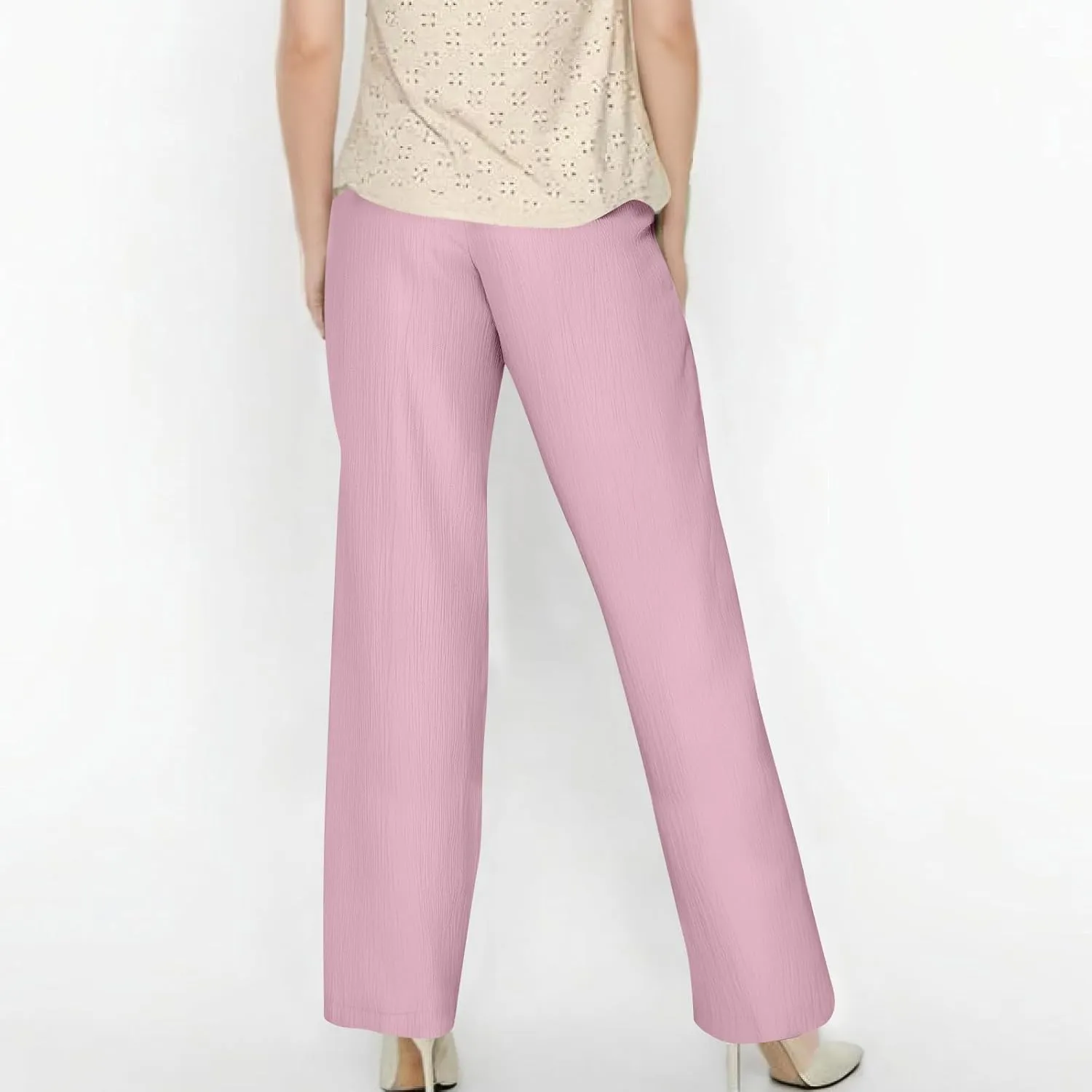 Cruise Pants for Women 2025 Vacation Outfits Drawstring Flowy Casual Pants with Pockets Wide Leg Lightweight Beach Sweatpants