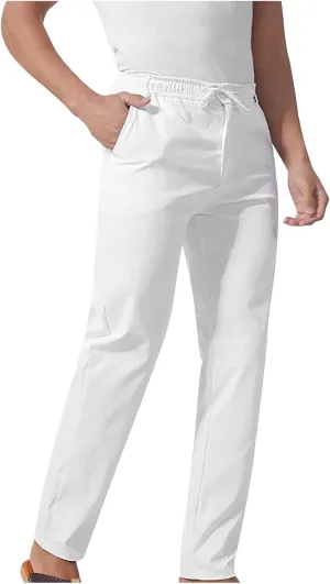 Ctreela Summer Fall Chino Pants Men Casual Drawstring Elastic Waist Daily Pants Lightweight Thin Slim-Fit Slacks Trousers