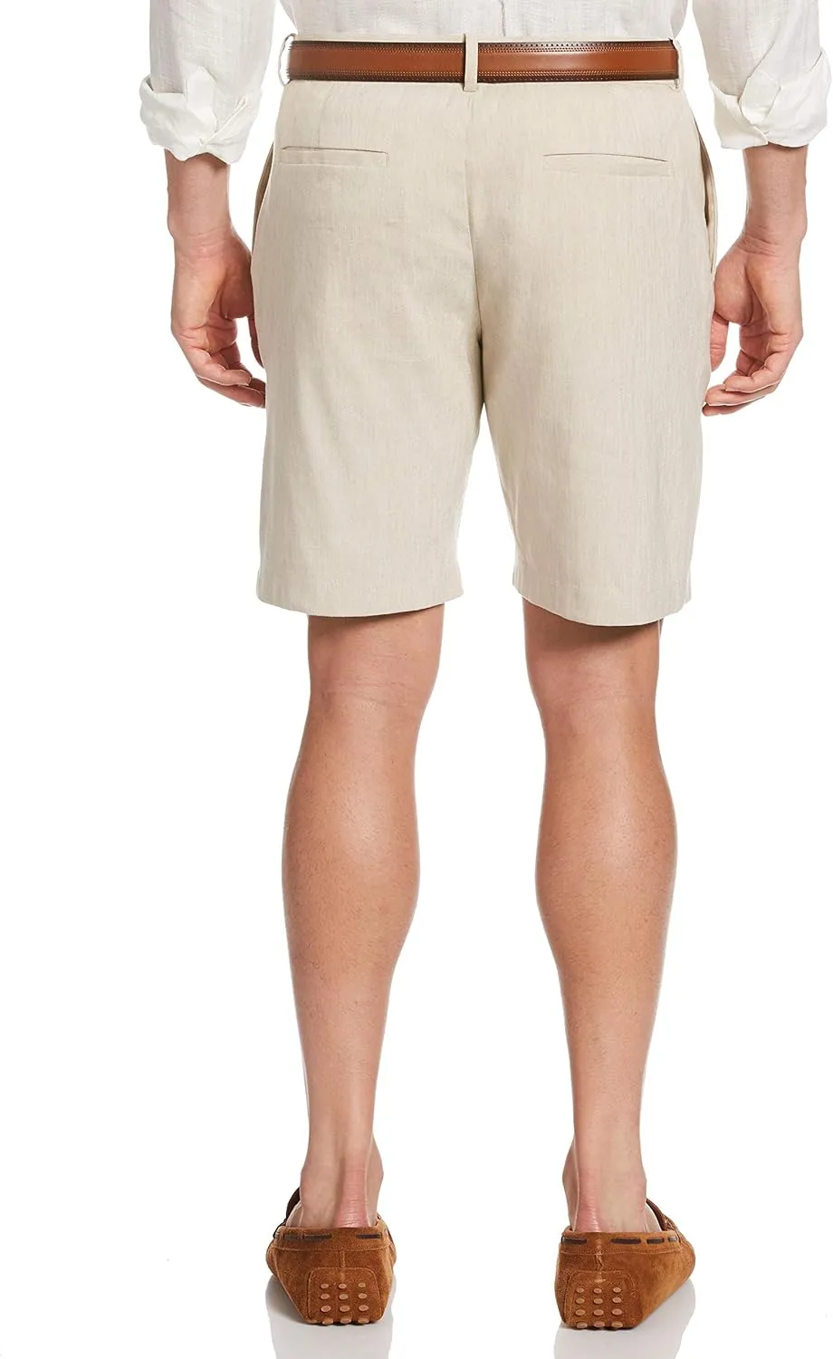 Cubavera Linen-Blend Dress Shorts for Men, Comfortable Fit, 9 Inch Inseam, Breathable, Stretch & Durable Mens Chino Shorts