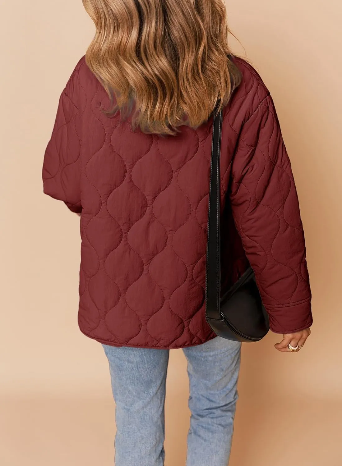 Dokotoo Womens Quilted Lightweight Jackets Button Down Puffer Jacket Coats Padded Outwear with Pockets