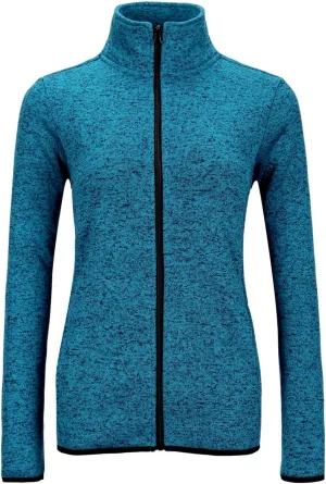 Dolcevida Women's Long Sleeve Sweater Fleece Zip Up Speckled Jacket with Pockets