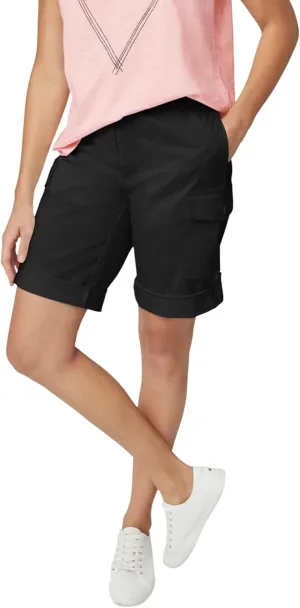 ellos Plus Size Convertible Cargo Shorts