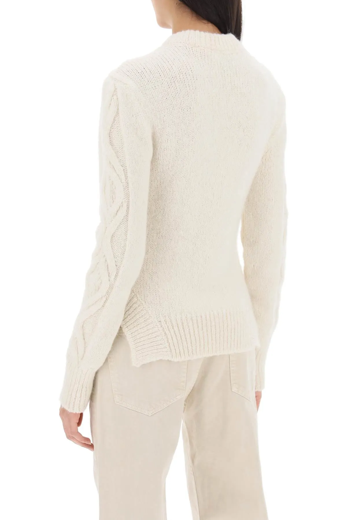 elvy cable knit sweater