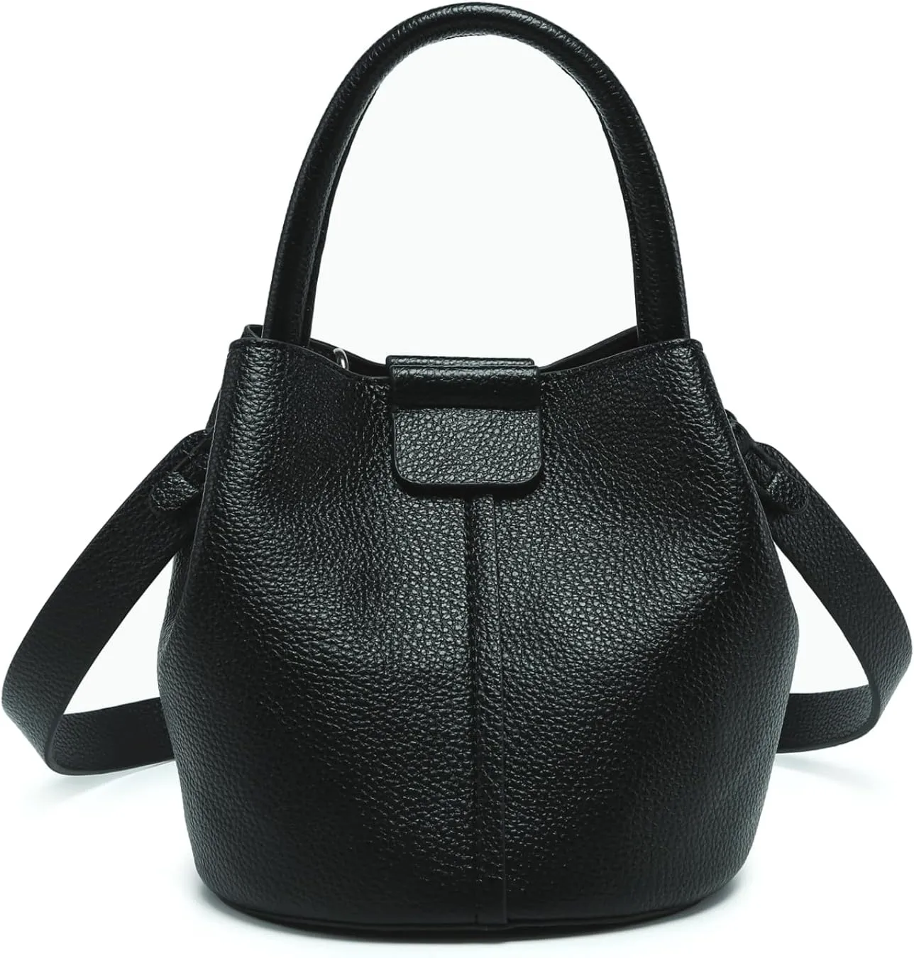Farrah Bucket Bag Trendy Vegan Leather Hobo Crossbody Handbags Shoulder Purses for Women
