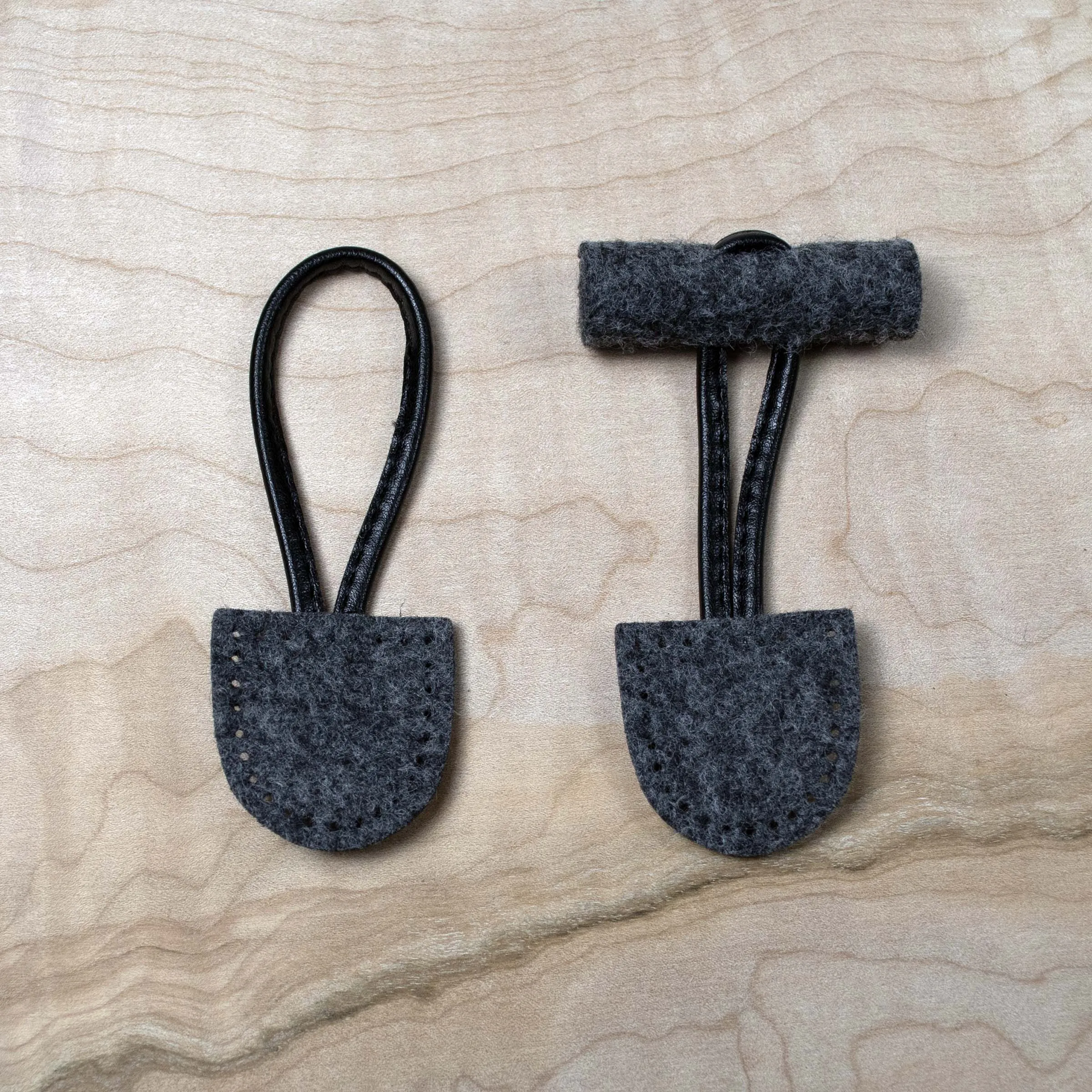 Felted Toggle in Graphite