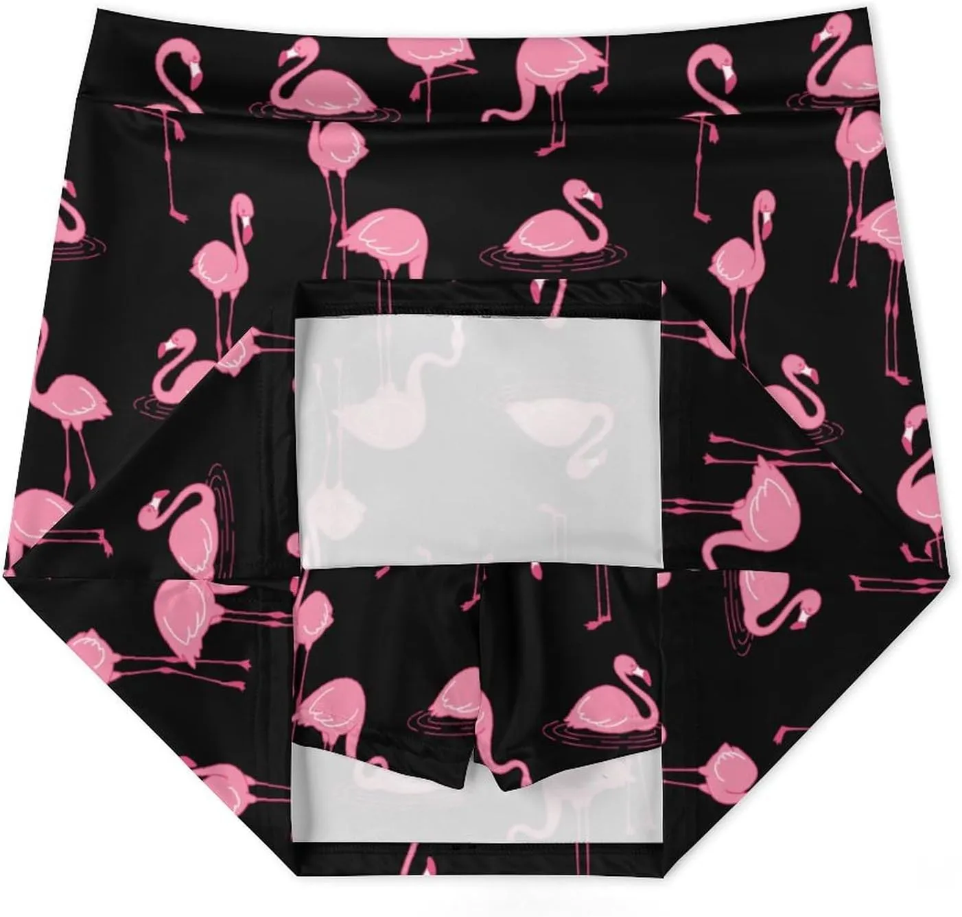 Flamingo Shorts Skirt Women Light Proof Trouser Skirts Mini Shorts High Waist Single Pocket A Line Sport Skorts
