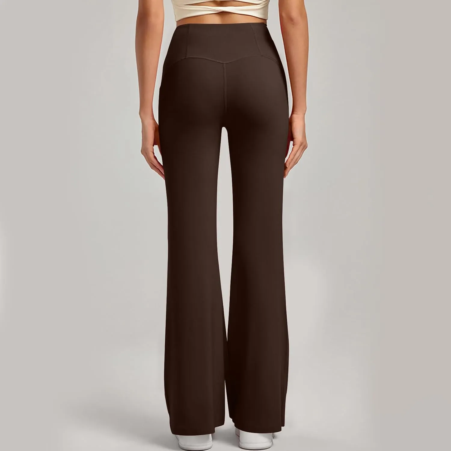 Flare Leggings for Women Cut Out Side High Waisted Bell Bottom Bootcut Yoga Pants Wide Leg Workout Leggings