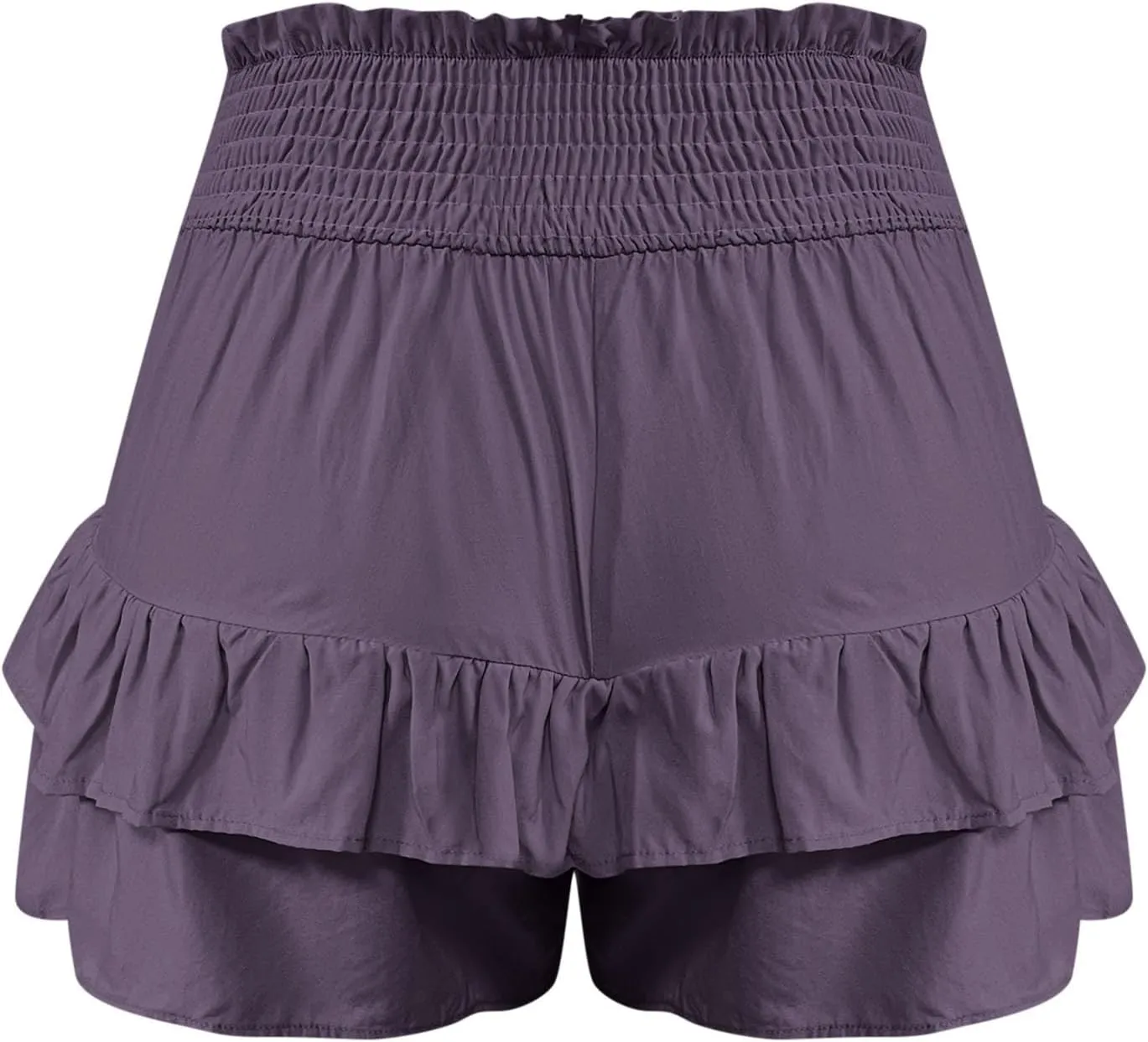 Flowy Shorts for Women 2025 High Waisted Ruffle Summer Casual Skorts Cute Pleated Beach Short Pants Swing Mini Skirts