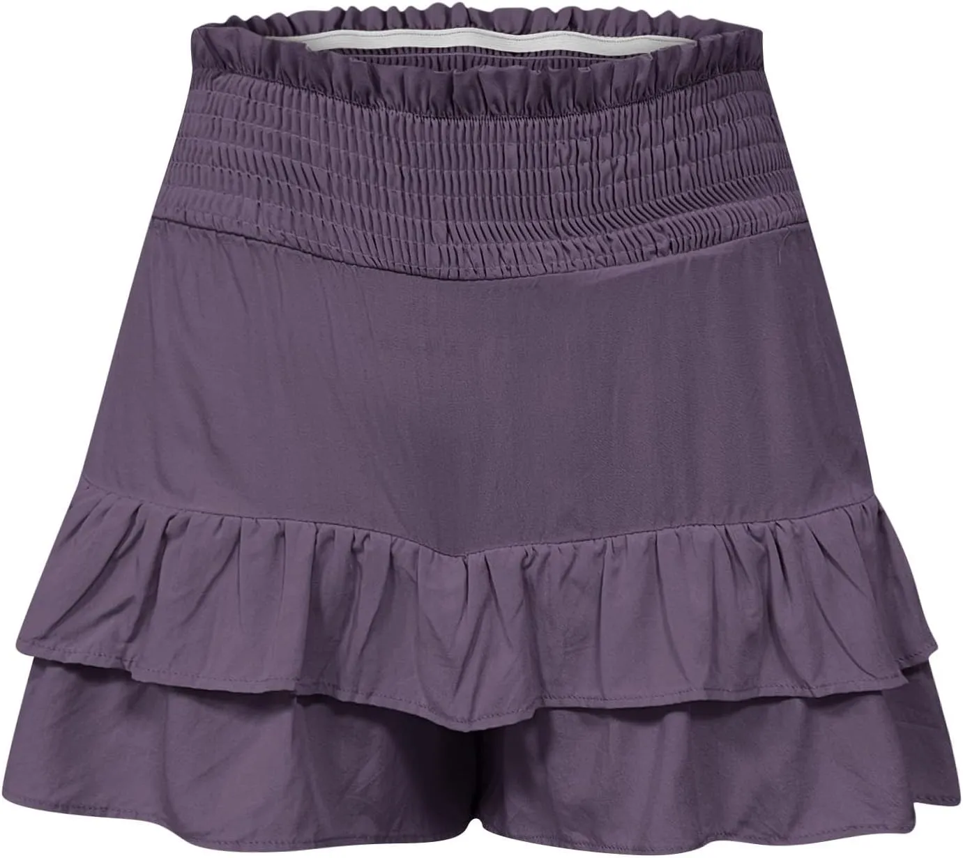Flowy Shorts for Women 2025 High Waisted Ruffle Summer Casual Skorts Cute Pleated Beach Short Pants Swing Mini Skirts
