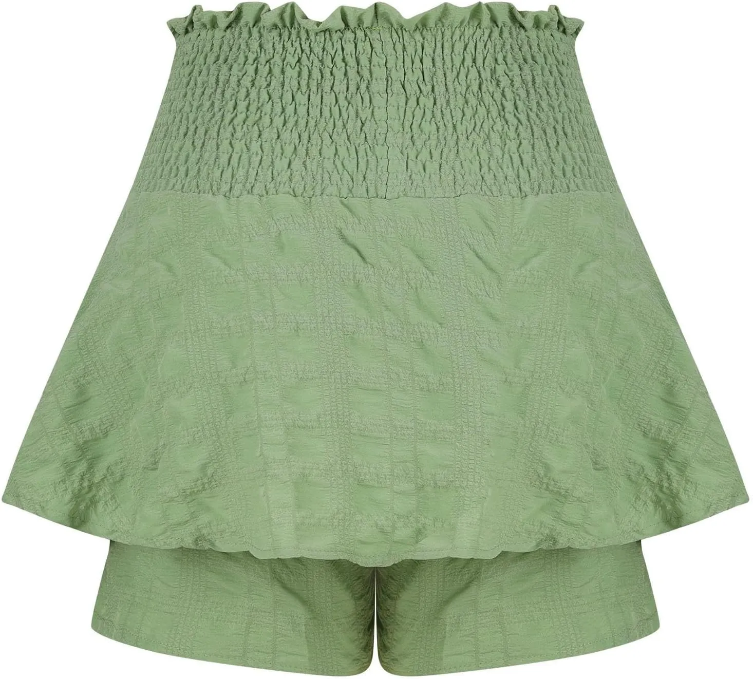 Flowy Shorts for Women Boho Ruffled Tiered Skorts Casual High Waist Mini Skirts Tennis Golf Comfy Shorts 2025
