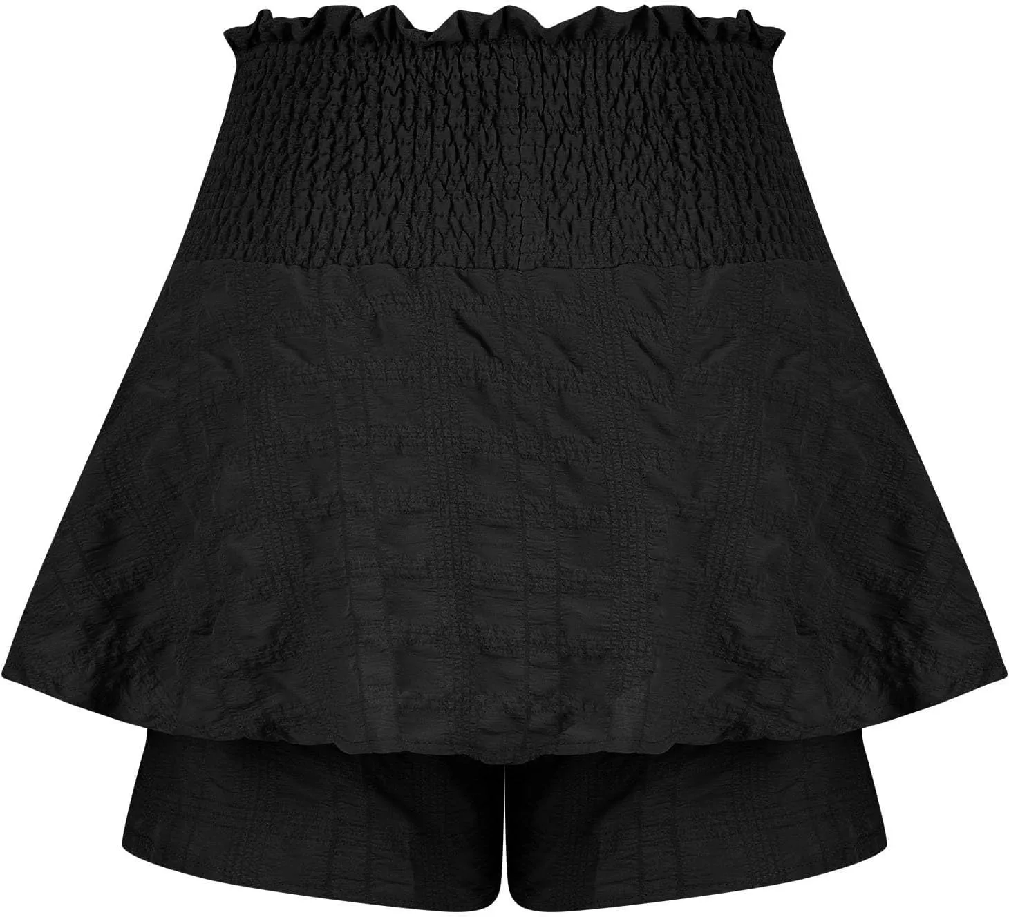 Flowy Shorts for Women Boho Ruffled Tiered Skorts Casual High Waist Mini Skirts Tennis Golf Comfy Shorts 2025