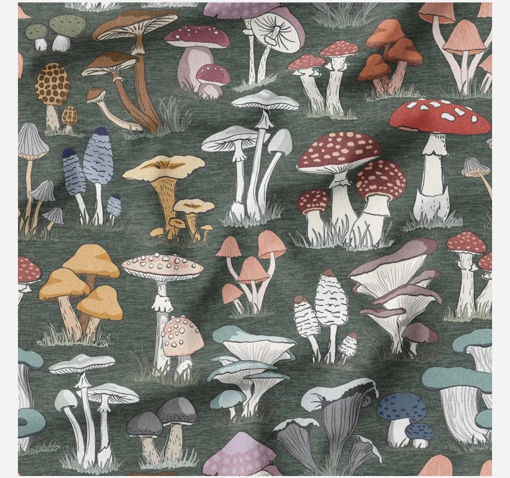 FUNgi in Forest Organic Cotton Funky Knit Skirt