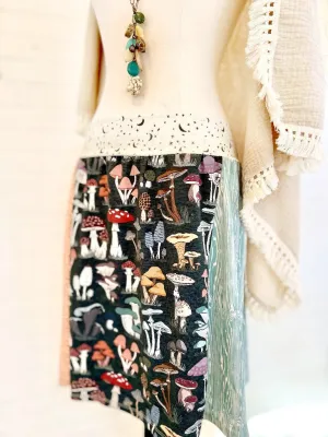 FUNgi in Forest Organic Cotton Funky Knit Skirt