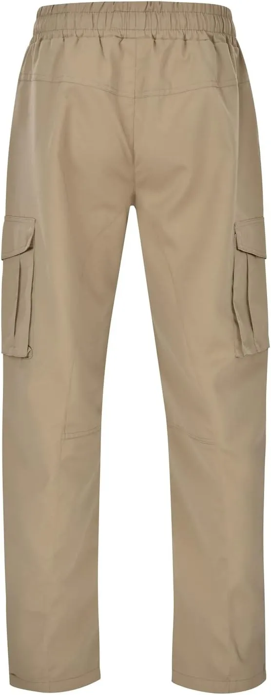 GIERIDUC Men's Casual Cargo Pants Joggers Hiking Sweatpants Chinos Track Pants Elastic Waist Work Pants with Multi-Pockets
