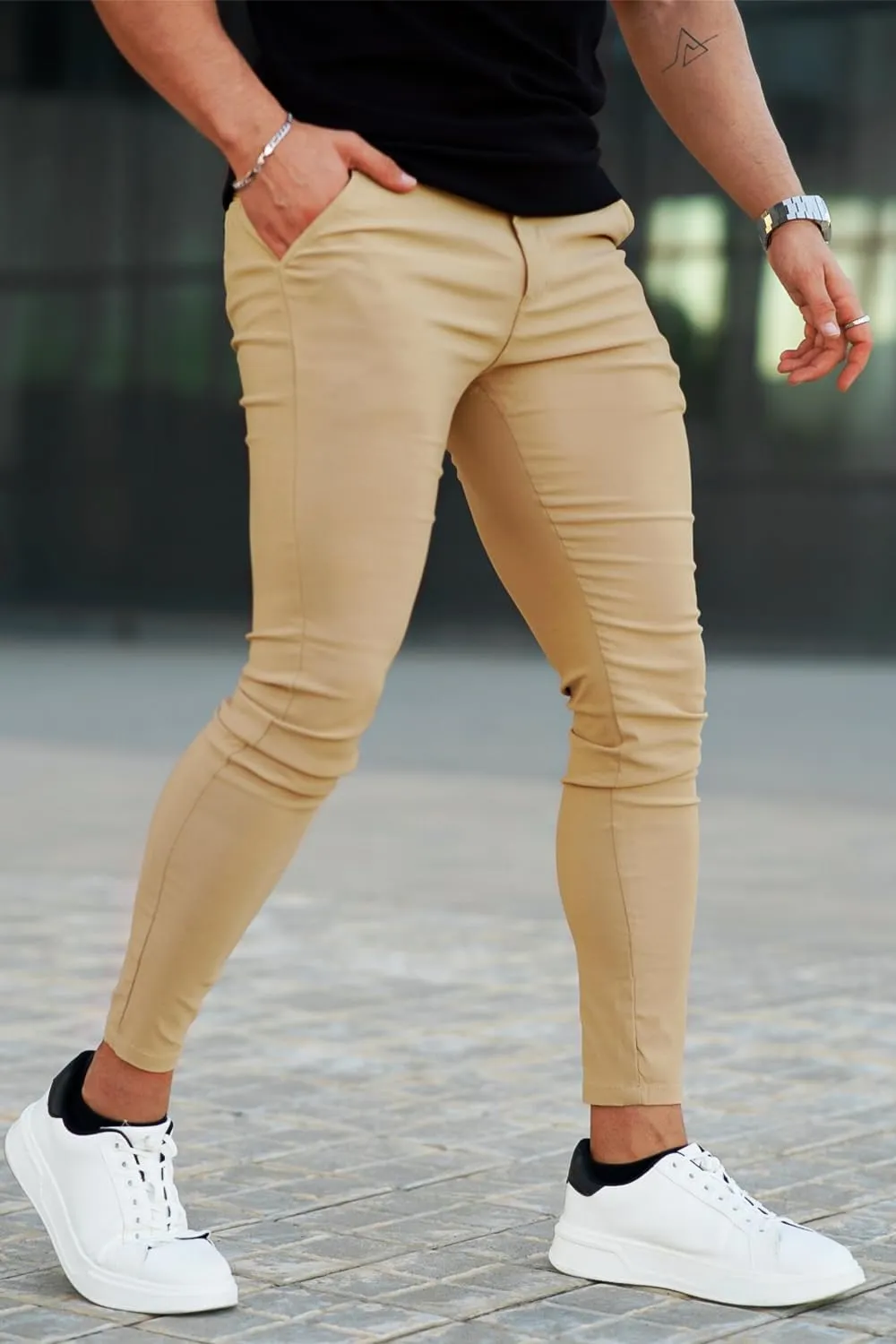 GINGTTO Mens Dress Pants Slim Fit Chino Pants for Men Formal