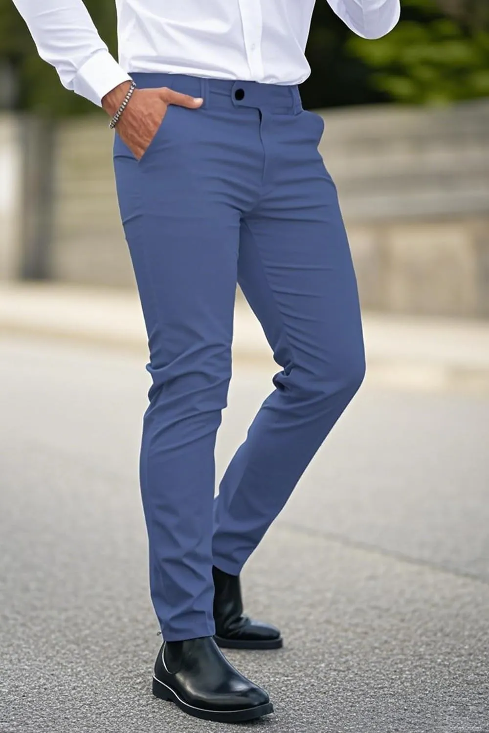 GINGTTO Mens Dress Pants Slim Fit Stretch Formal Pants for Men