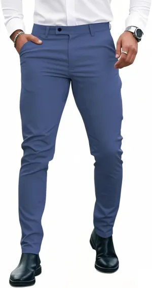 GINGTTO Mens Dress Pants Slim Fit Stretch Formal Pants for Men